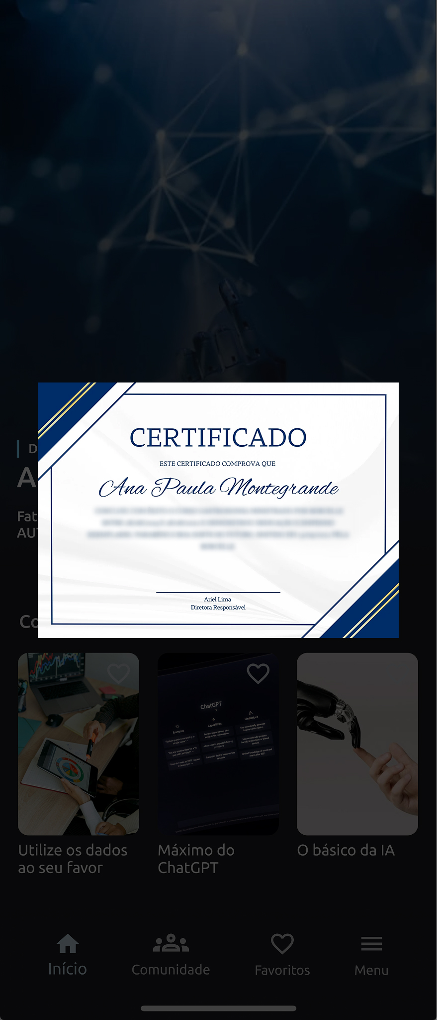 App screen