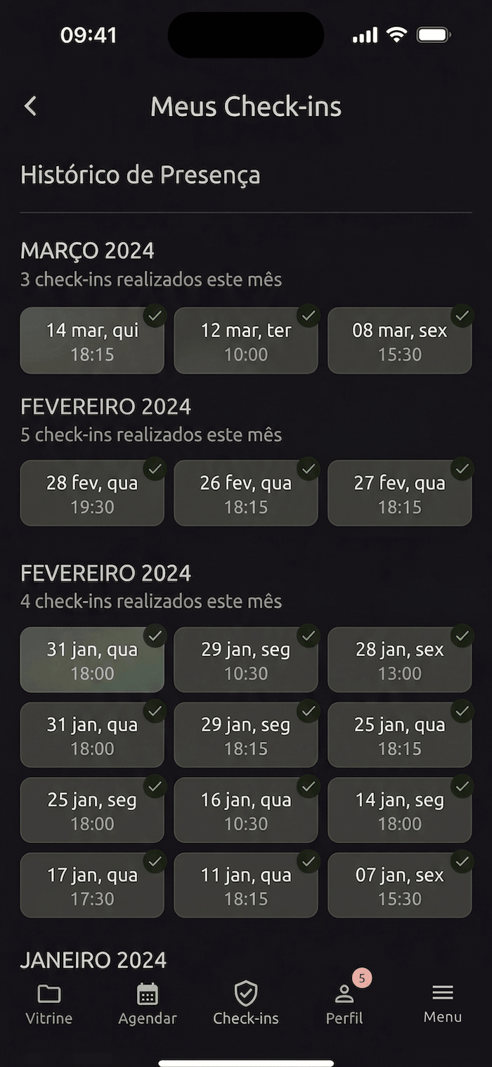 App screen