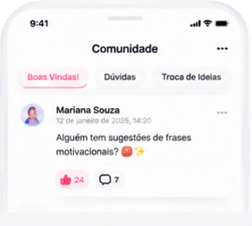Comunidade dentro do app de figurinhas